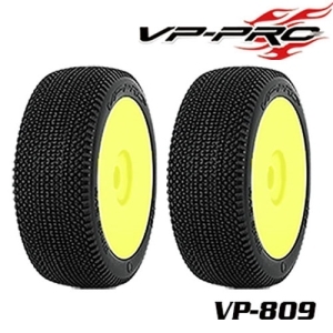VP809G-M3-RY (1:8 버기 타이어+휠)경기용 VP-809 Blade Evo M3 RY Rubber Tyre[glued] 한봉지 2개포함 - 본딩완료