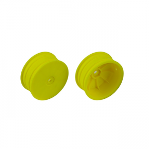92363 4WD Front Wheels, 2.2", 12mm hex, +1.5mm, yellow