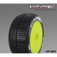 VP403U-RY-D-UF (1:10 버기용 타이어+휠)Striker Evo1/10 4WD Elec. Offroad Buggy Rear Rubber Tyre 본딩필요 [Durango Yellow dish rim] *** Soft Flexx 한봉지 2개 포함