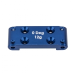 AA91987 RC10B6.4 FT Front Bulkhead, 0 deg., blue aluminum