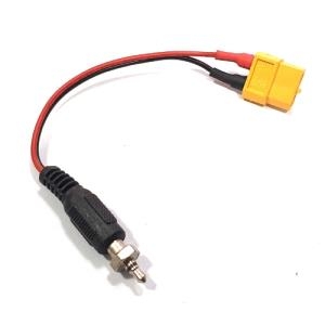 DTC07026-A (충전 짹) XT60 (Female) - To Glow Plug (200mm)