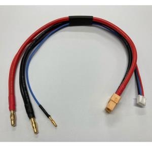 DTC07093-A (충전 짹) XT60 (Female) - 4mm Bullet 2S Balance Charge Cable 300mm