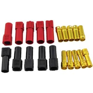 DTP01021-5-PAIR (대용량 패키지) XT150 Plug One Pair (Black and Red) 5 pair/bag