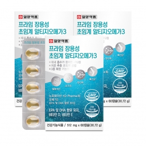 일양약품 프라임 장용성 초임계 알티지오메가3 60캡슐 3박스
