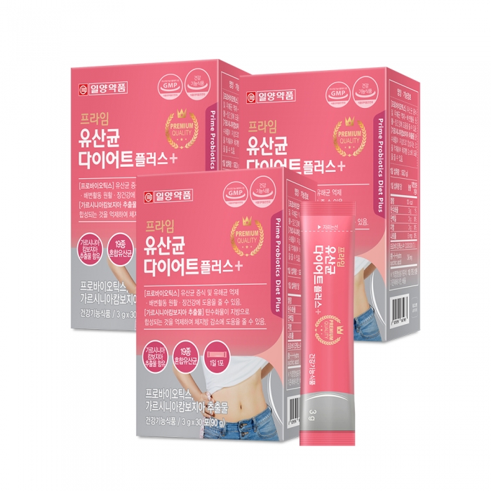 일양약품 프라임 유산균 다이어트 플러스 30포 3박스