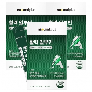 내츄럴플러스 활력 알부민 15포 3박스