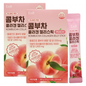 EnB 콤부차 콜라겐 젤리스틱 14포 2박스