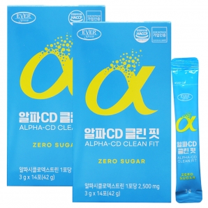 에버그린 알파CD 클린 핏 14포 2박스