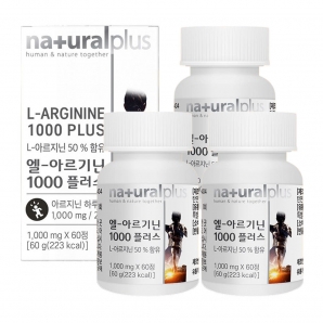 내츄럴플러스 엘-아르기닌1000 플러스 60정 3박스