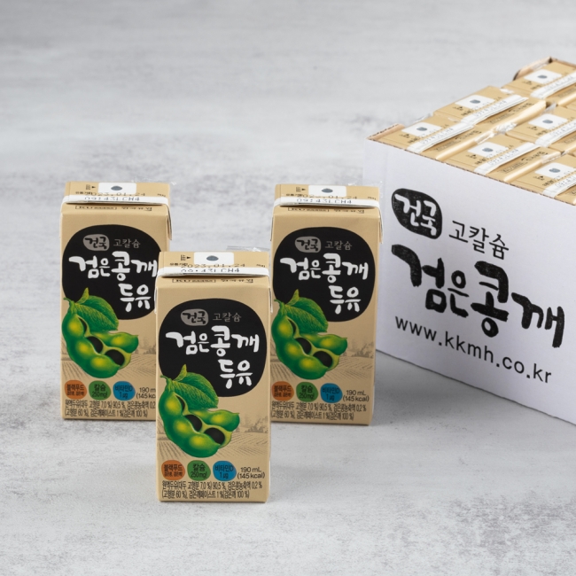 건국 고칼슘 검은콩깨두유 190mL 24팩