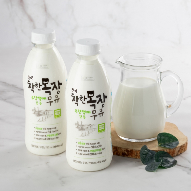 건국 자연의 순수함을 담은 착한목장 우유