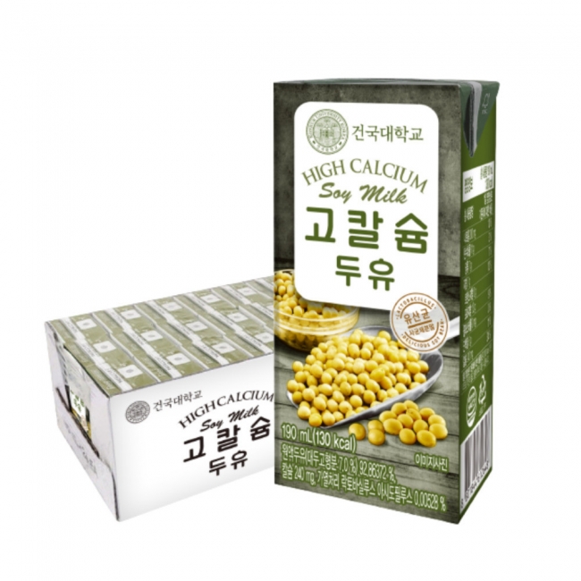 건국대학교 고칼슘 두유 190ml x 24팩