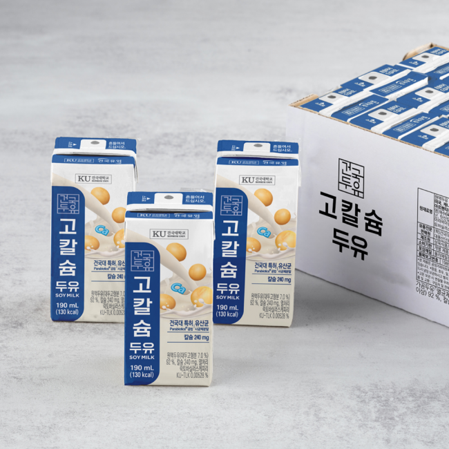 건국대학교 고칼슘 두유 190ml x 48팩