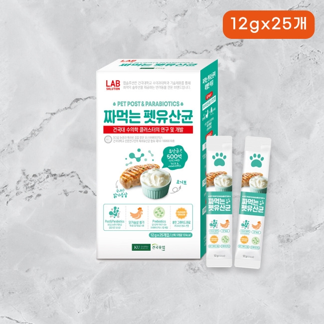 짜먹는 펫유산균 포스트바이오틱스 12g x 25포