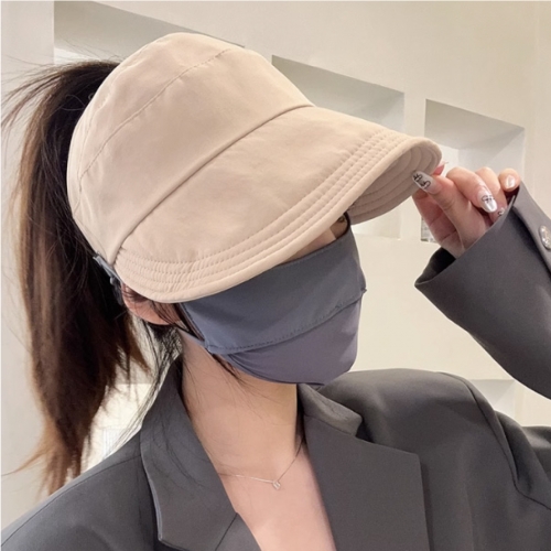 후크썬캡 마스크걸이 썬캡 버킷모자 등산모자 여름모자 벙거지모자