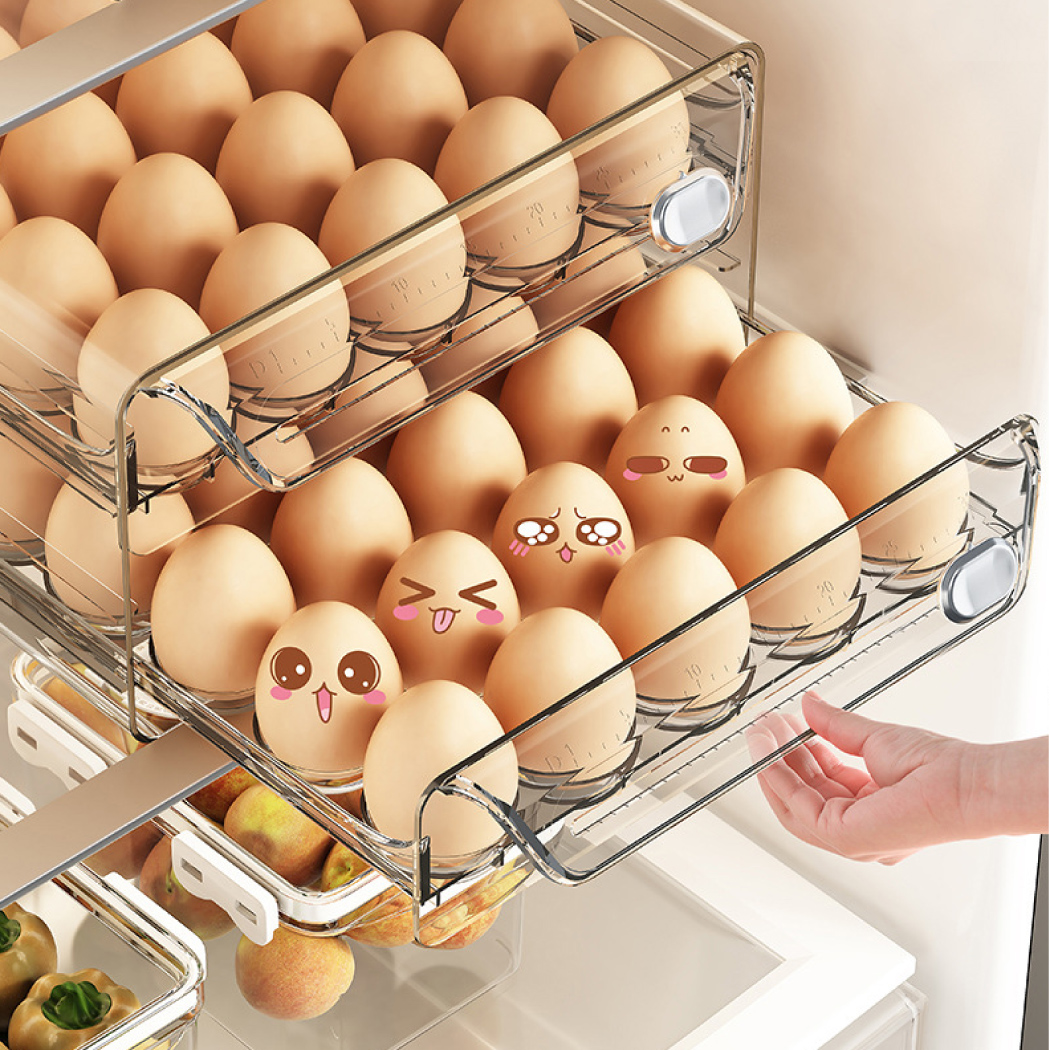 투명 서랍식 계란보관함 계란트레이 계란정리함