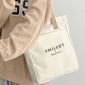 스마일 캔버스 에코백 가방 크로스백 쇼퍼백