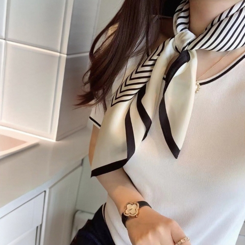 레트로 스퀘어 패션 쁘띠 여성 스카프