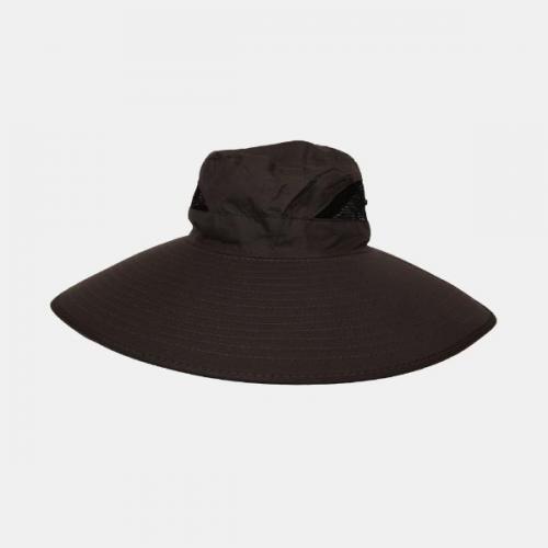 [11307] 와이드 햇빛 차단용 넓은 챙 모자 (진회색)