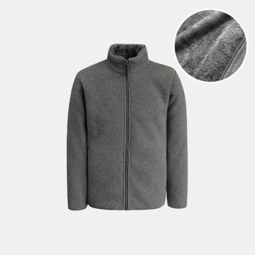 [11381] 후리스 안감털 집업 자켓 - 회색(110)