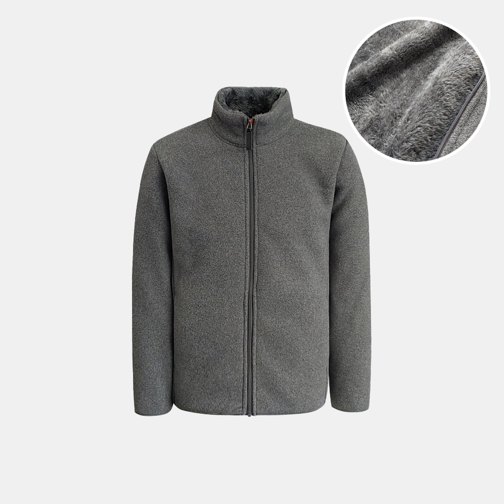 [11380] 후리스 안감털 집업 자켓 - 회색(105)