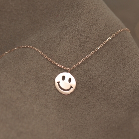 스마일 코인 목걸이 Smile Coin Necklace (14k/18k Gold)