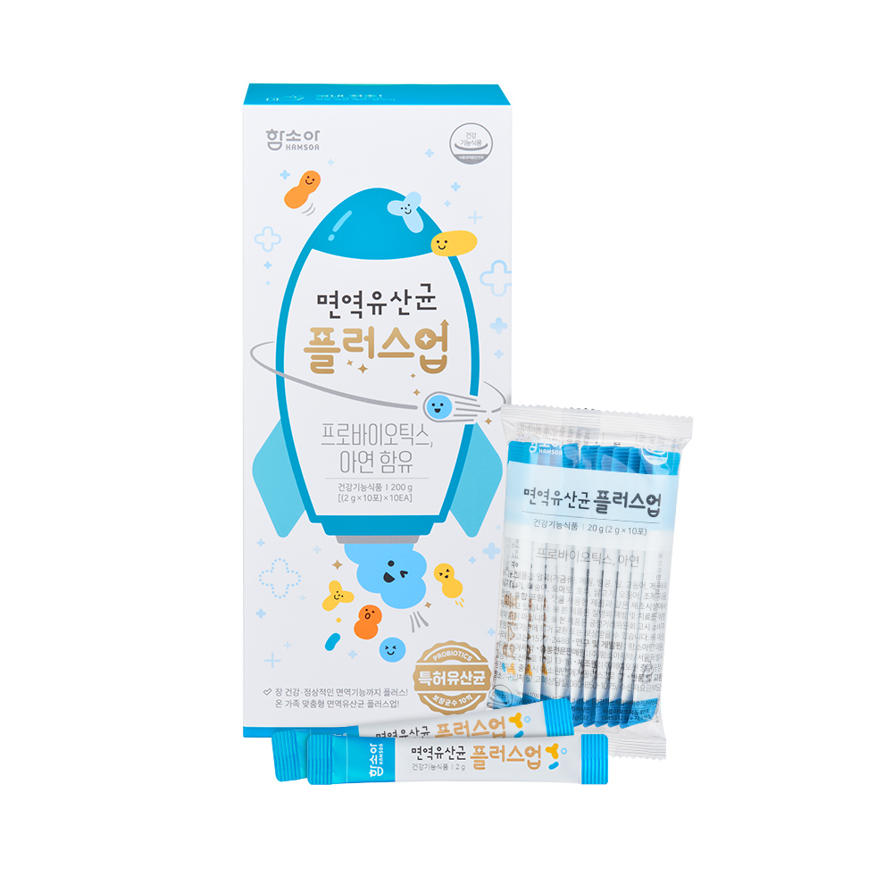 함소아 면역유산균 플러스업(2g x 10포) x 10EA (총 100포)