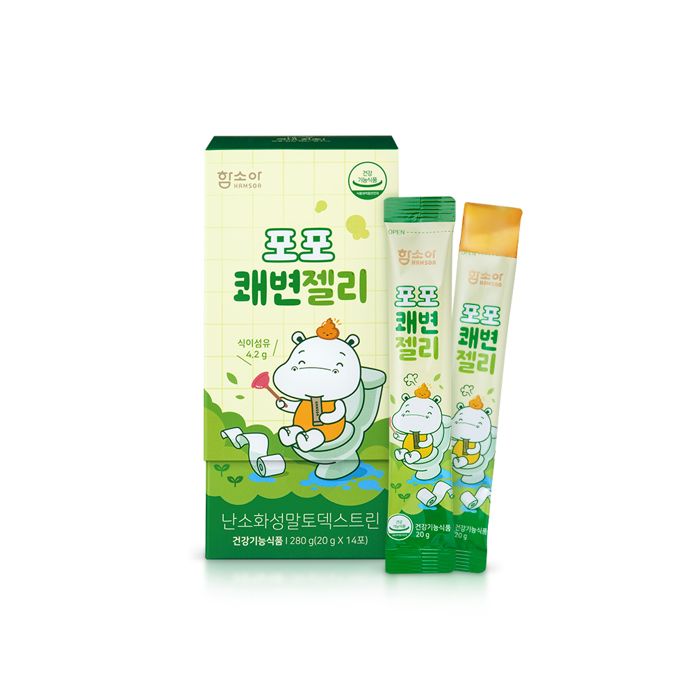 [🌼봄 건강 춘분춘분][New🧡] 함소아 포포 쾌변젤리 (20 g x 14팩)