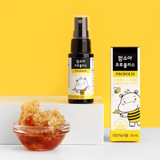 [우리 가족 건강 지킴이 SET👨‍👩‍👧‍👦][함소아몰 단독 상품]함소아 프로폴리스 30ml + 50ml 기획팩 + 코끼리 7포증정 : 키온 프로틴 듀얼팩 + 함소아몰 3,OOOP