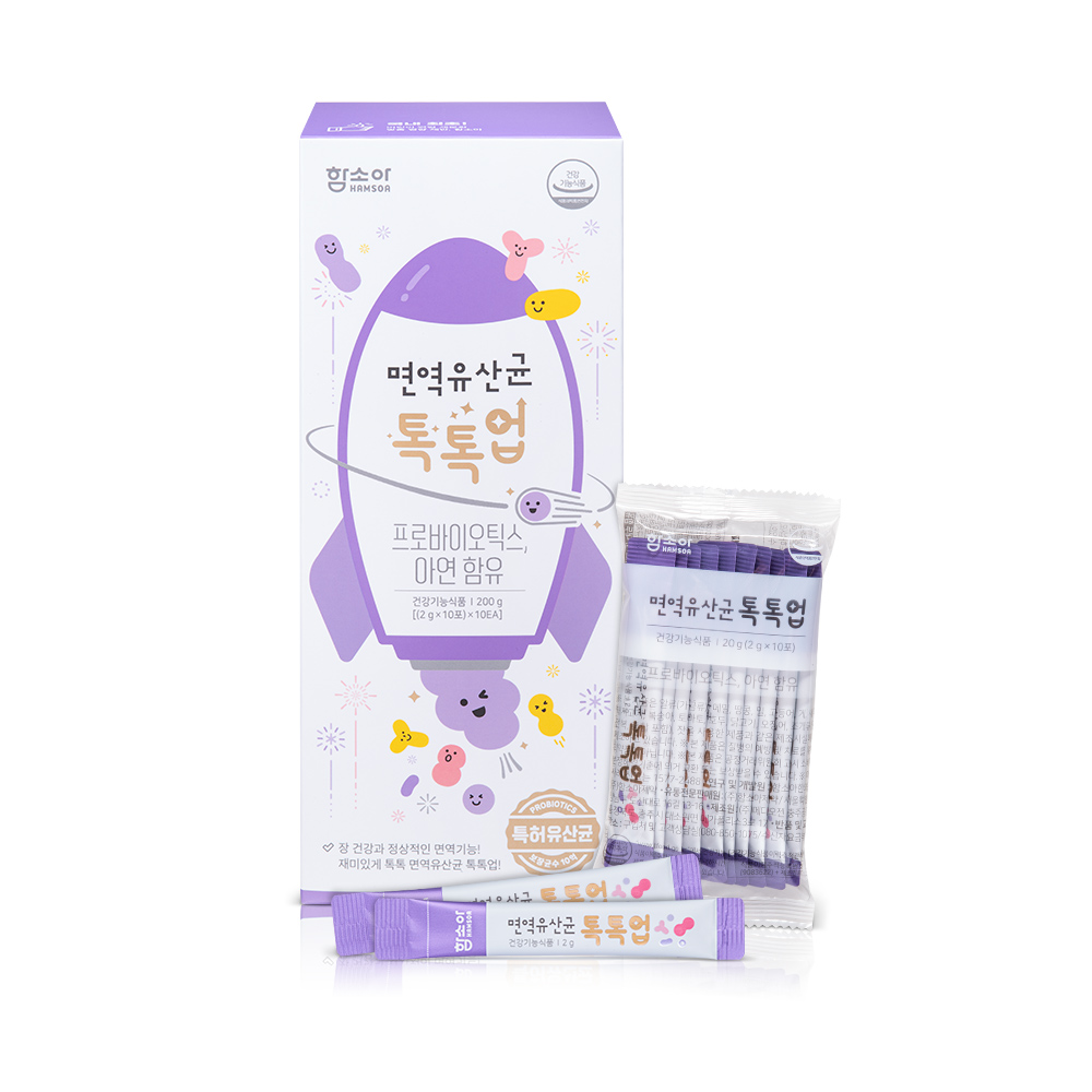 [함소아몰 팝업스토어🛍️]함소아 면역유산균 톡톡업(2g x 10포) x 10EA (총 100포)