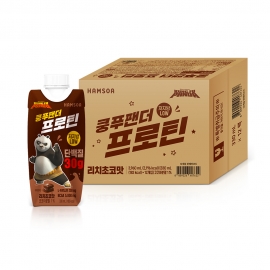 [12세 이상]함소아 쿵푸팬더 프로틴 리치초코맛330ml x 12팩소비기한 : 2027-04-02