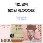 5000원 개인결제 - 자유결제