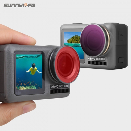 Sunnylife 오즈모액션 렌즈필터 ND필터 5종 선택 OSMO Action Sport Camera Lens Filter ND/PL CPL Diving Filters