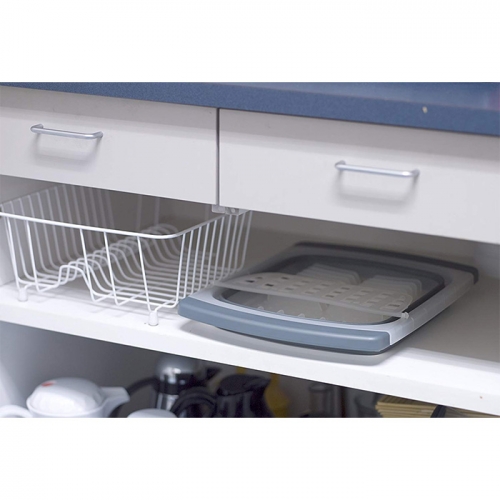 접이식 식기건조대 캠핑용 공간절약 주방 Progressive Collapsible Over-The-Sink Dish Drainer