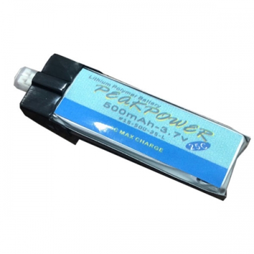 PEAKPOWER 3.7v 500mah 25C/50C 리포배터리 (Inductrix BL 1~2분 비행용)