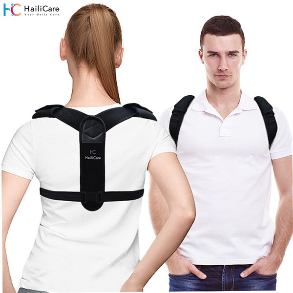 바른 자세 교정 벨트 어깨 척추 밴드 학생 밴드 Hailicare Clavicle Posture Corrector Belt