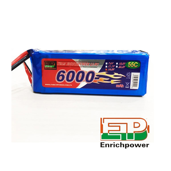 이피파워 배터리 대형 드론 4셀 EP파워 6000mah 14.8V 55C EC5 잭 대형드론용