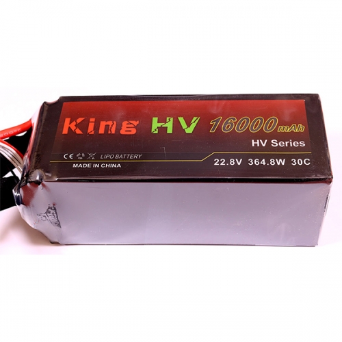 16000mA 22.8V (6S1P) 30C 리튬폴리머 LiHV 하이볼트 고전압배터리 농업용 드론 전용