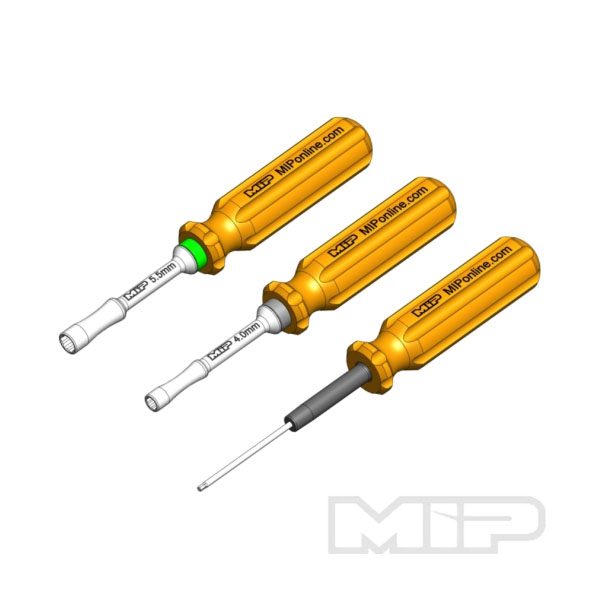 #9518 - MIP Losi Mini-T/B 2.0 Series Wrench Set, Metric (3), 4.0mm, 5.5mm Nut Driver & 1.5mm Hex