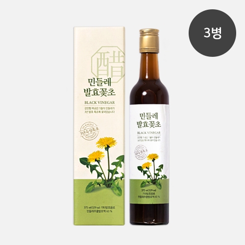 민들레 발효꽃초(375ml)-3병