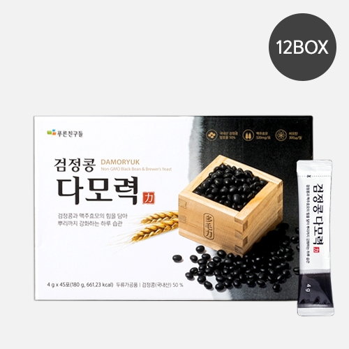 검정콩 다모력(4gX45포)-12박스[맥주효모, 비오틴 함유]