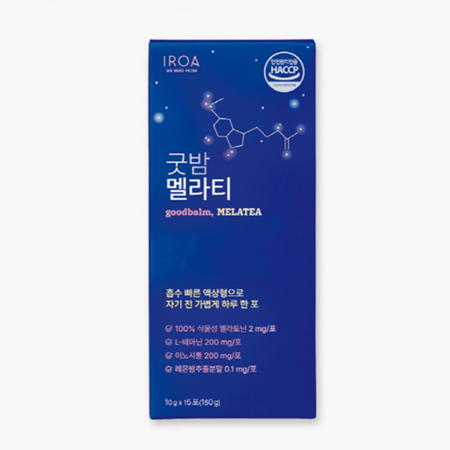액상 식물성 마시는 멜라토닌 2mg 이로아 굿밤멜라티 (10g*15포)-1박스
