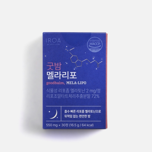 이로아 굿밤 멜라리포(550mg*30정)-1박스