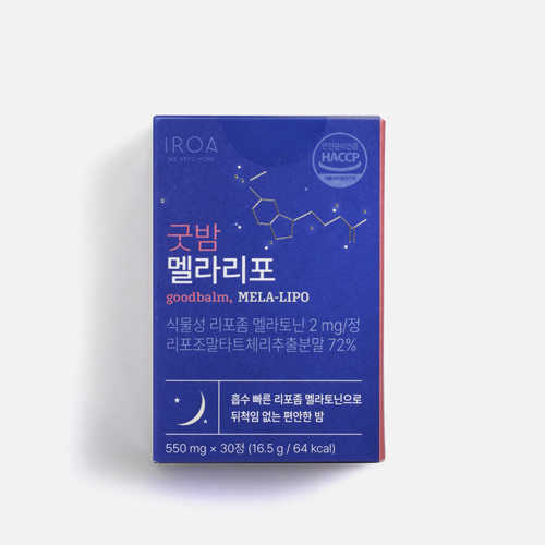 이로아 굿밤 멜라리포(550mg*30정)-1박스