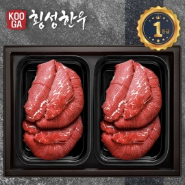 쿠가[냉장] 횡성한우 어사품 1등급 2구세트 [불고기+불고기] 1kg