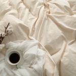 코튼렛 호텔침구 광폭 고밀도 순면 16수 바이오워싱 광목 이불커버 세트 SS