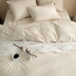 코튼렛 호텔침구 광폭 고밀도 순면 16수 바이오워싱 광목 이불커버 세트 SS