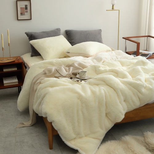 코튼렛 차렵이불세트 겨울 극세사이불 침구세트 라셀퍼 차렵이불 베개커버SS Q
