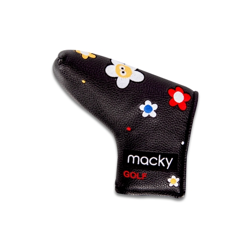 flower straight putter cover_black