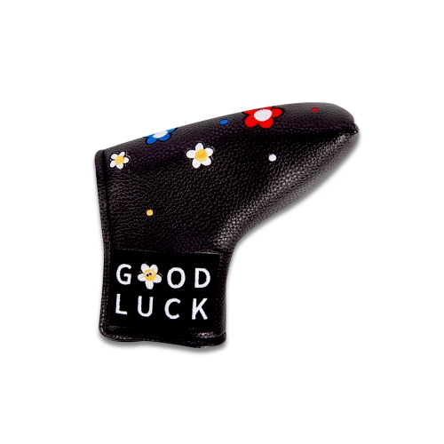 flower straight putter cover_black